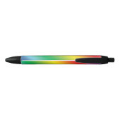 Stylo Noir Pride lgbtq couleurs arc-en-ciel motif (Dos)