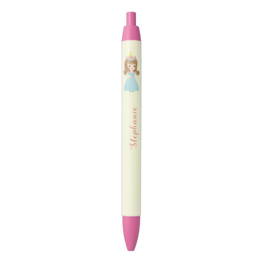 Stylo Noir Princesse Unicorn (devant Vertical)