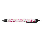 Stylo Noir Printemps Botanique Fleur sauvage fleurs pétales (Bas)