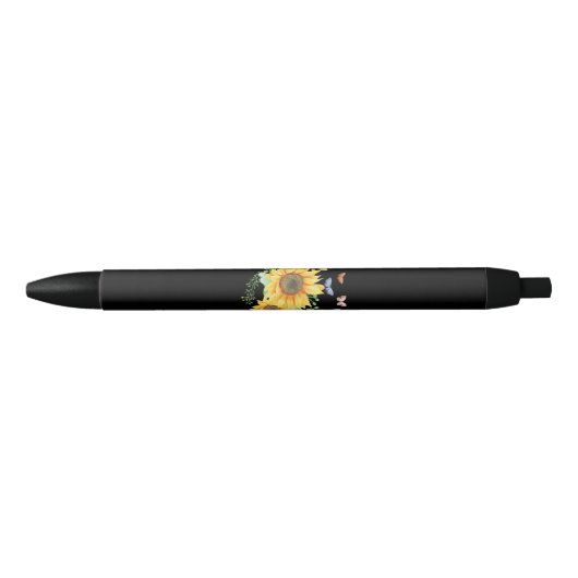 Stylo Noir printemps de tournesol (Devant)