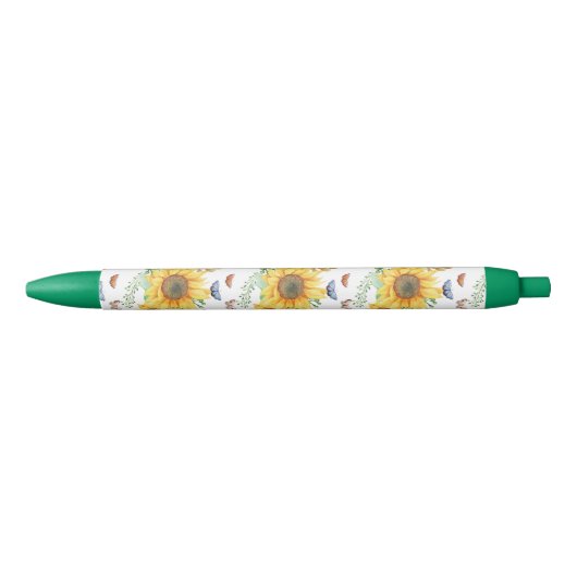 Stylo Noir printemps de tournesol (Devant)