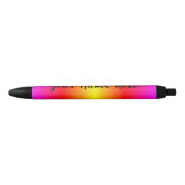 Stylo Noir "Prisme Arc-en-ciel" (Devant)