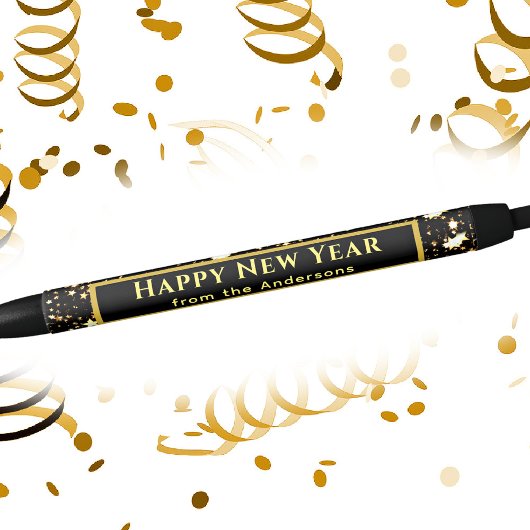 Stylo Noir Professionnel | Gold Bonne année Encre noire