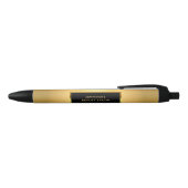 Stylo Noir Promotion professionnelle en or noir moderne (Haut)