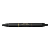 Stylo Noir Promotion professionnelle en or noir moderne (Devant)
