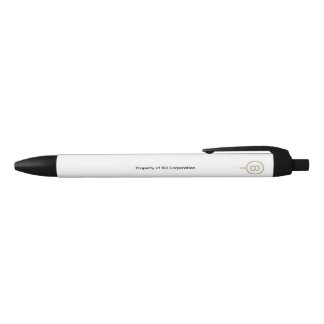 Stylo Noir Propriété de la société Bill Minimaliste