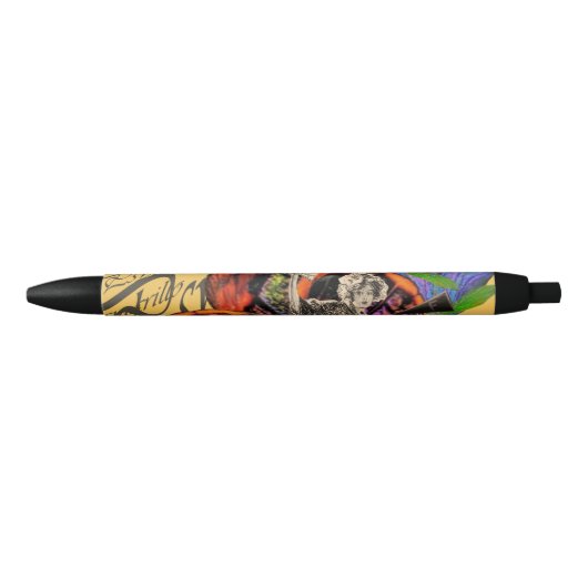 Stylo Noir Psycedelic amarillo (Devant)