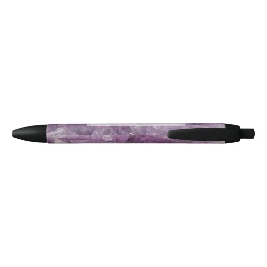 Stylo Noir Purple Amethyst Boho Cryaling Arts (Dos)