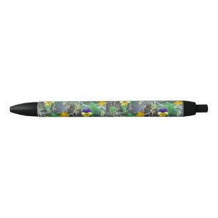 Stylo Noir Purple et Yellow Pany