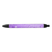 Stylo Noir Purple gouttes de pluie Abstraite (Devant)