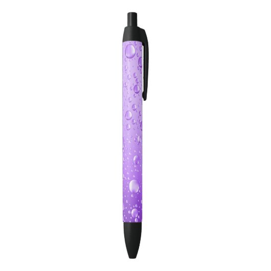 Stylo Noir Purple gouttes de pluie Abstraite (Bas (Vertical))