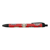 Stylo Noir Purr parfaitement Adorable : motif de chat rouge f (Haut)