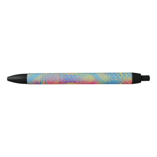 Stylo Noir PYTHON - moderne fractale décorative - (Devant)