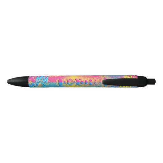 Stylo Noir PYTHON - moderne fractale décorative - (Dos)