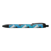 Stylo Noir Rabbit d'ombre sur bleu (Haut)
