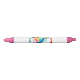 Stylo Noir Rainbow Hummingbird with Infinity symbol
