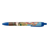 Stylo Noir Rassembler les fleurs avec un dragon (Bas)