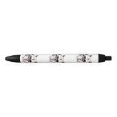 Stylo Noir Raton laveur adorable d'aquarelle avec la (Devant)
