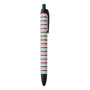 Stylo Noir Rayure Abstraite Multicolore Brillante de Style