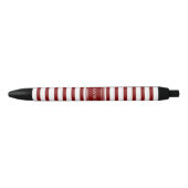 Stylo Noir Rayure rouge (Devant)