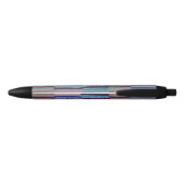 Stylo Noir rayures colorées tricotées design original et amus (Dos)