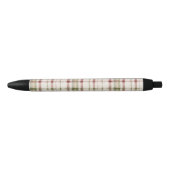 Stylo Noir Rayures crème vert rouge (Devant)