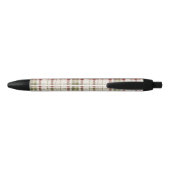 Stylo Noir Rayures crème vert rouge (Dos)