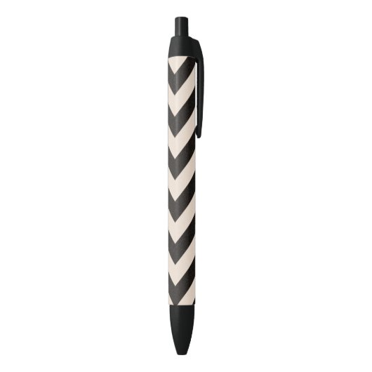 Stylo Noir Rayures de risque (Bas (Vertical))