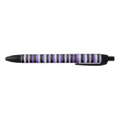 Stylo Noir Rayures Noir Violet (Bas)