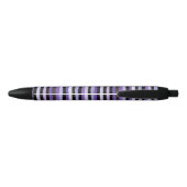 Stylo Noir Rayures Noir Violet (Dos)
