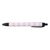 Stylo Noir Rayures pastel - Rose (Bas)