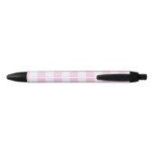Stylo Noir Rayures pastel - Rose (Dos)