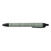 Stylo Noir Rayures vert foncé (Bas)