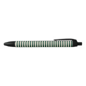Stylo Noir Rayures vert foncé (Haut)