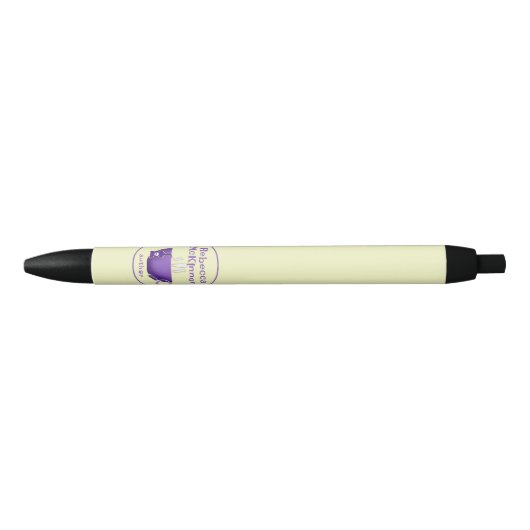 Stylo Noir Rebecca McKinnon Mystery Author Logo Pen (Devant)