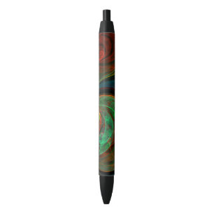 Stylo Noir Reborn Green Art Abstrait