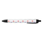 Stylo Noir Red and Blue Stars - Starry Sky Motif (Bas)