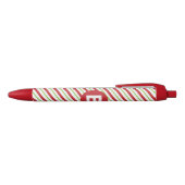 Stylo Noir Red and Green Diagonal Pinstripes Monogram (Haut)