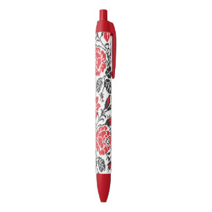 Stylo Noir Red & Black Rose cross-stitch Russian Pattern
