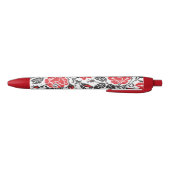Stylo Noir Red & Black Rose cross-stitch Russian Pattern (Bas)