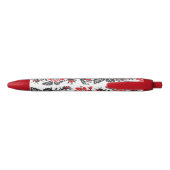 Stylo Noir Red & Black Rose cross-stitch Russian Pattern (Dos)