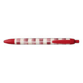 Stylo Noir Red Burgundy Cream Stripes Christmas (Dos)