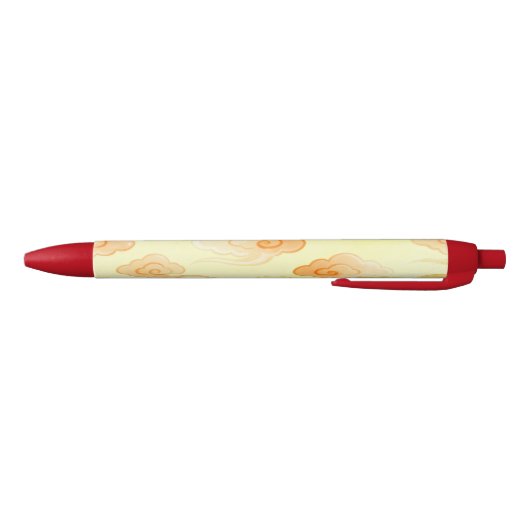 Stylo Noir Red Cream Lucky Clouds Pen (Bas)