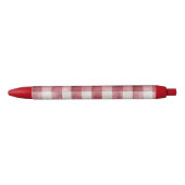 Stylo Noir Red Cream Plaid Stripes (Devant)
