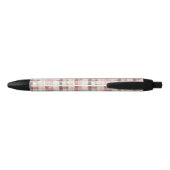 Stylo Noir Red Cream Plaid Stripes  (Dos)