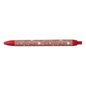 Stylo Noir Red Glitter Christmas (Devant)