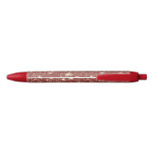 Stylo Noir Red Glitter Christmas (Dos)