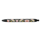 Stylo Noir Reflets Floraux (Devant)
