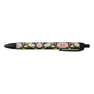 Stylo Noir Reflets Floraux