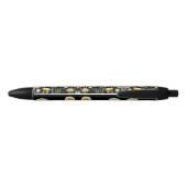 Stylo Noir Reflets Floraux (Dos)
